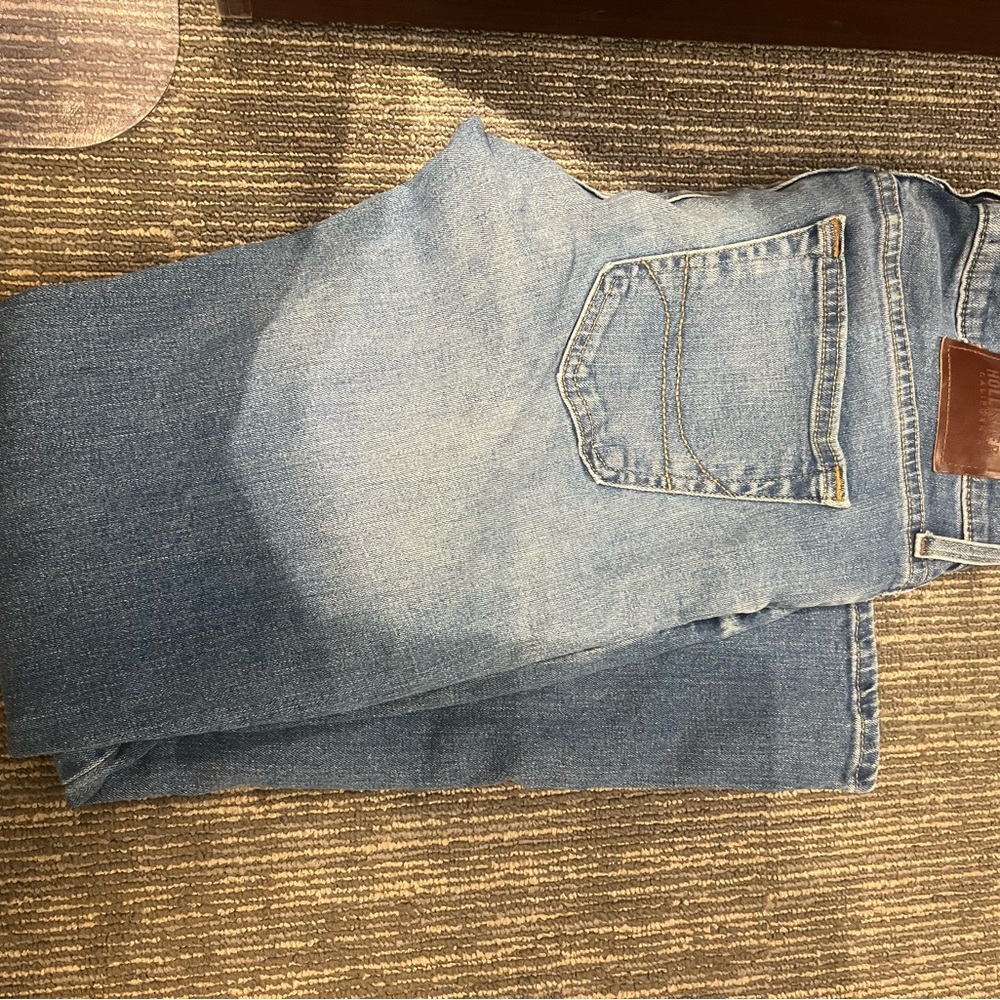 Hollister Light Blue Straight Jeans for Men